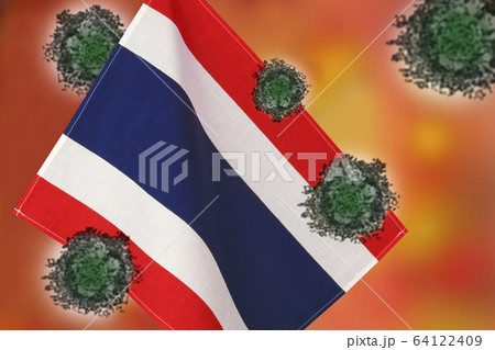世界中の国々に広がるコロナウイルスのイメージ画像 64122409