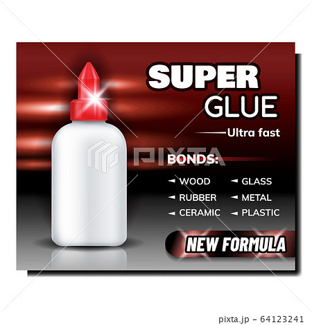 Super Glue New Formula Advertising Banner Vector 64123241