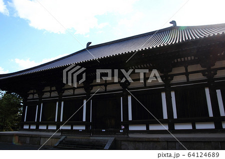 唐招提寺、金堂、鑑真和尚の建立、天平の甍、 唐招提寺、金堂、鑑真和尚の建立、天平の甍、 64124689