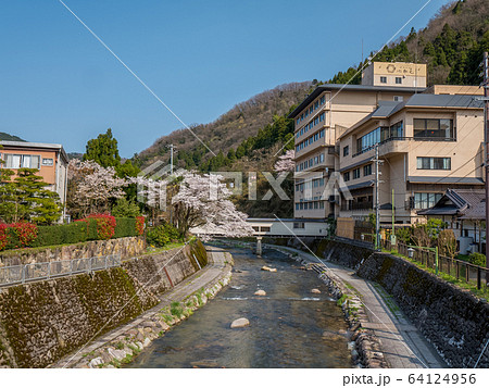 桜が満開の湯村温泉 桜が満開の湯村温泉 64124956