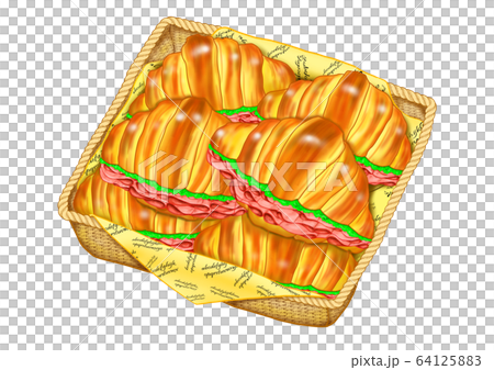 Croissant sandwich (ham) 64125883