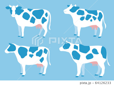 牛のイラストセット 64126233
