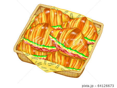 クロワッサンサンド（卵ペースト＆ハム） 64126673