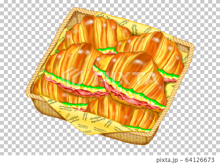 クロワッサンサンド（卵ペースト＆ハム） 64126673