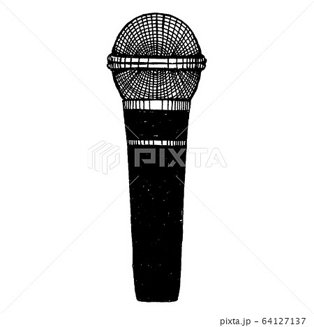 Karaoke microphone. Vector illustration. Audio equipment. Karaoke microphone. Vector illustration. Audio equipment. 64127137