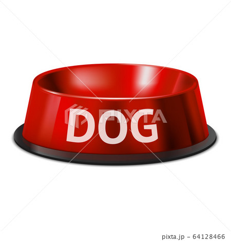 Realistic Detailed 3d Dog Pet Feeding Bowl. Vector Realistic Detailed 3d Dog Pet Feeding Bowl. Vector 64128466