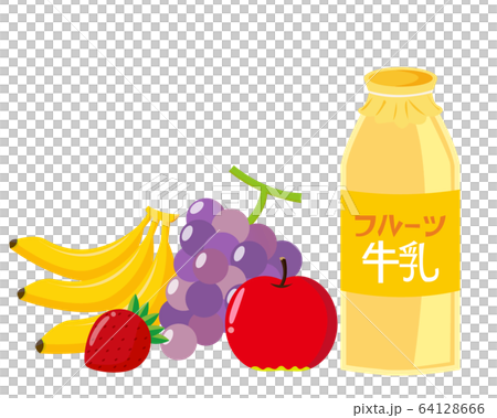 牛奶水果牛奶牛奶瓶 64128666