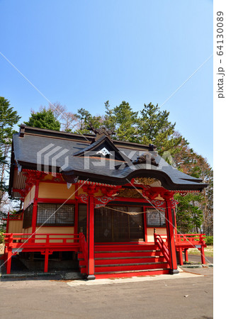 春の北海道せたな町北桧山区で玉川神社の境内の風景を撮影 春の北海道せたな町北桧山区で玉川神社の境内の風景を撮影 64130089