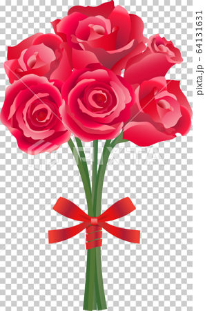 ばら 花束 ブーケ バラ 花 植物 ベクター イラストのイラスト素材