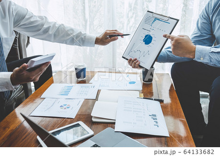 Business team partner on meeting brainstorming in 64133682