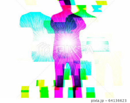 抽象的なビジネスマンのシルエット 抽象的なビジネスマンのシルエット 64136623