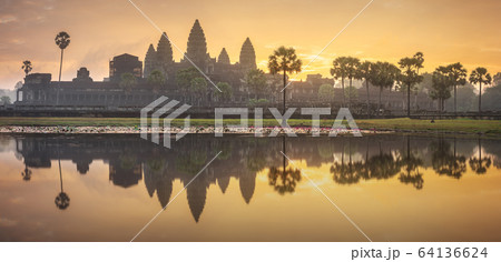Temple complex Angkor Wat Siem Reap, Cambodia Temple complex Angkor Wat Siem Reap, Cambodia 64136624