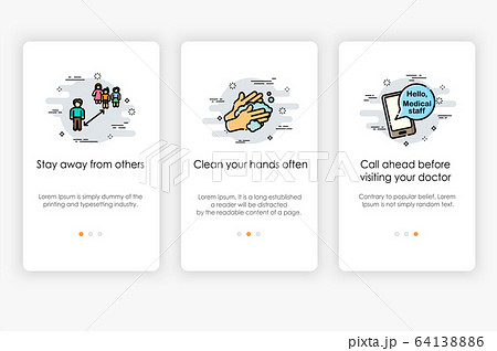 Help prevent the spread of Virus if you are sick. Modern and simplified vector illustration Help prevent the spread of Virus if you are sick. Modern and simplified vector illustration 64138886