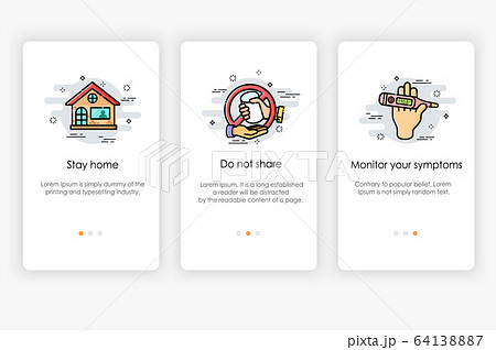 Help prevent the spread of Virus if you are sick. Modern and simplified vector illustration 64138887