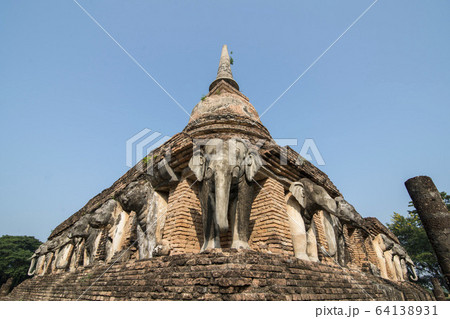 ASIA THAILAND SUKHOTHAI WAT CHANG LOM 64138931