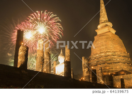 ASIA THAILAND SUKHOTHAI LOY KRATHONG 64139675