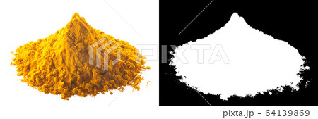 Turmerice powder ground c.longa rhizome pile, Turmerice powder ground c.longa rhizome pile, 64139869