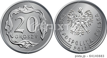 Polish Money twenty groszy coin Polish Money twenty groszy coin 64140883