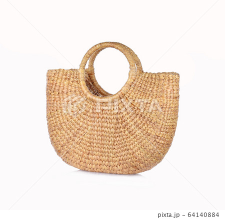 straw bags with white background handmade fashion 64140884