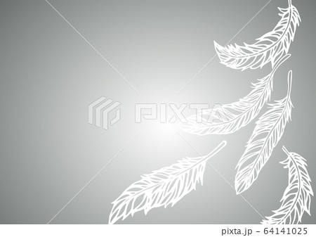 羽根をモチーフにデザインした背景などにも使える素材のイラスト素材