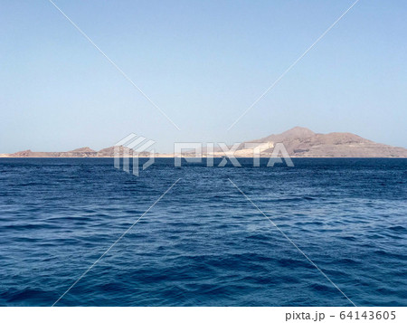 Beautiful scenery of the blue salt sea Beautiful scenery of the blue salt sea 64143605