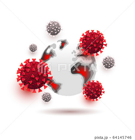 The outbreak of coronavirus infection, spread on a 64145746