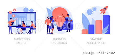 Startup supporting vector concept metaphors Startup supporting vector concept metaphors 64147402