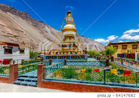 Buddhist gompa in India Buddhist gompa in India 64147682