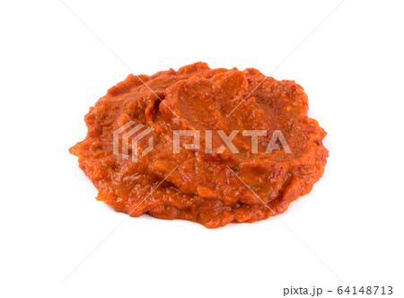 Ajvar or Pindjur Orange Vegetable Spread made from 64148713