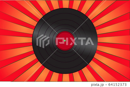 Retro old antique hipster musical vinyl record  64152373