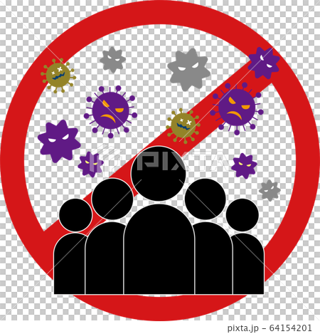 Virus: infection, airborne infection, prevention, prevention methods, avoidance, explanation, table icon 64154201