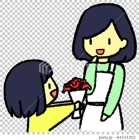 Parent and child of Mother's Day Parent and child of Mother's Day 64155302