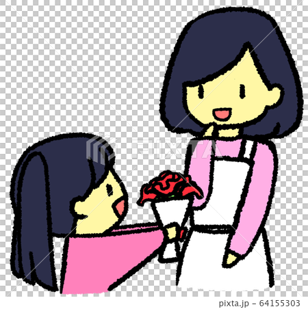 母の日の親子 母の日の親子 64155303