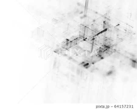 Abstract black and white digital background 64157231