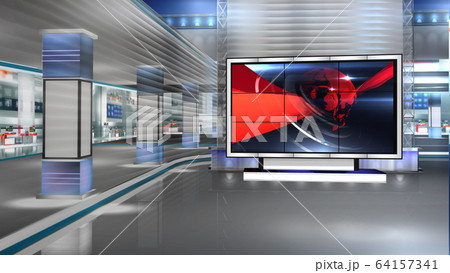 3D rendering background is perfect for any type of news or information presentation. The background features a stylish and clean layout  64157341