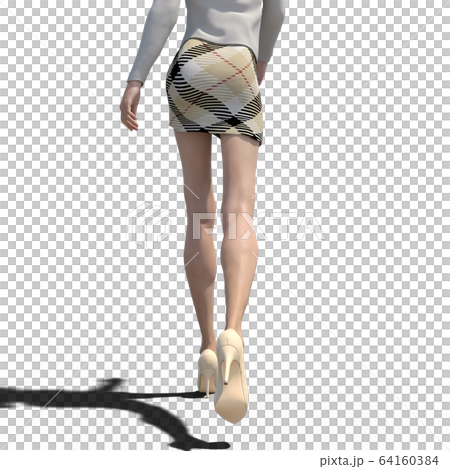 Beautiful female legs perming3DCG illustration material Beautiful female legs perming3DCG illustration material 64160384
