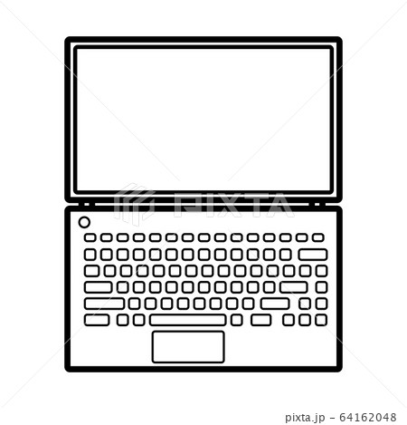 Vector illustration of a black and white flat  64162048
