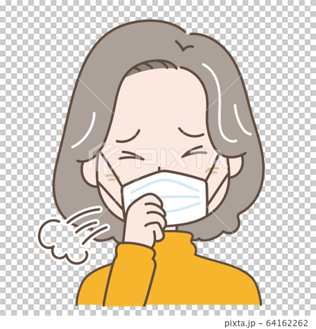咳が出る中年女性 咳が出る中年女性 64162262