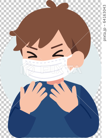 Cough, sneezing, boy Cough, sneezing, boy 64163043