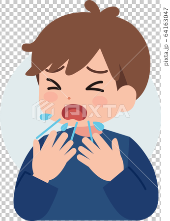 咳嗽打噴嚏男嬰 咳嗽打噴嚏男嬰 64163047
