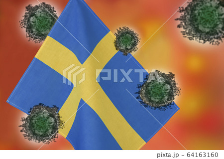 世界中の国々に広がるコロナウイルスのイメージ画像。 64163160