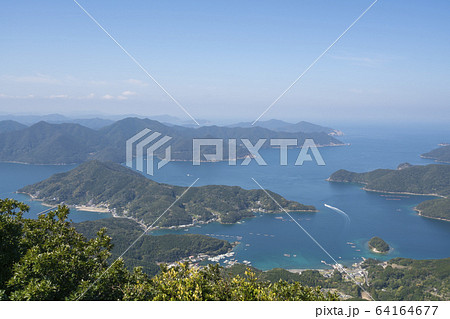 新上五島町 山王山展望所から見た風景 新上五島町 山王山展望所から見た風景 64164677