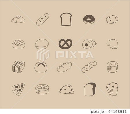 Set Of Hand Drawn Bread Illustrations Cute Stock Illustration