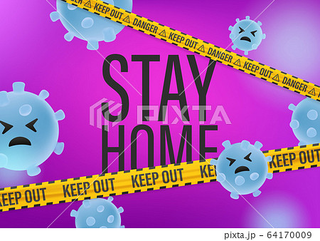 Stay home concept. Science abstract background 64170009