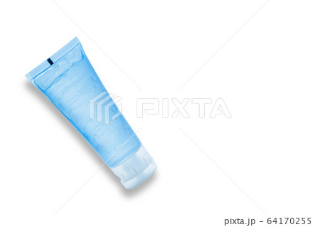 Tube alcohol gel sanitizer with copy space on white background. 64170255