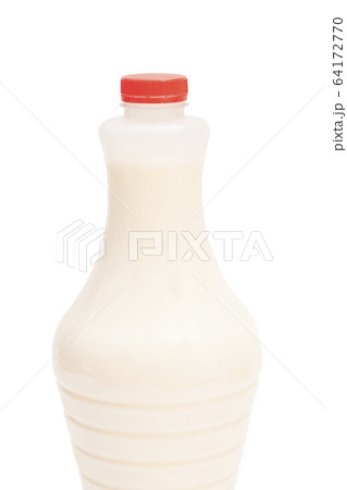 Plastic Bottle of milk isolated on white Plastic Bottle of milk isolated on white 64172770