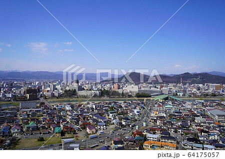 弁天山から望む福島市街 64175057