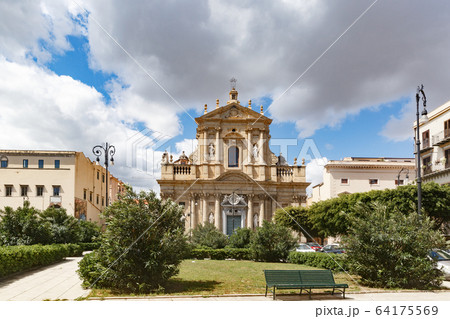 Santa Teresa alla Kalsa baroque church in Palermo, was built in 1686-1700 64175569