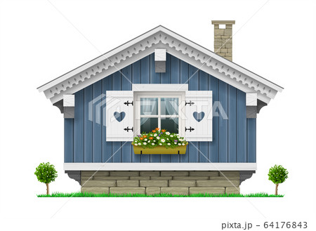 Traditional Finnish Scandinavian wooden house hotel or a sauna. Traditional Finnish Scandinavian wooden house hotel or a sauna. 64176843
