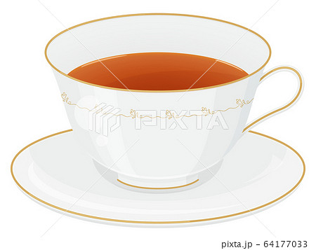 紅茶のイラスト ティーカップのイラスト素材